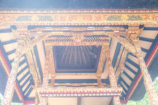 Kleine tempels bij Tirta Empul Tampaksiring